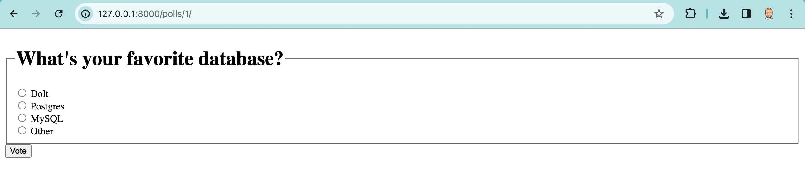 Django Sample Application