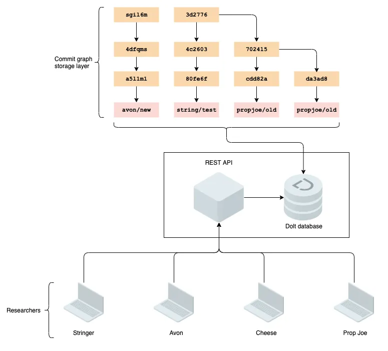 Architecture for researcher REST API