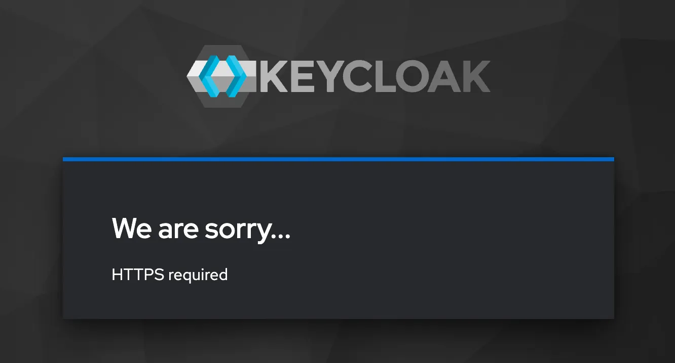 Keycloak https error