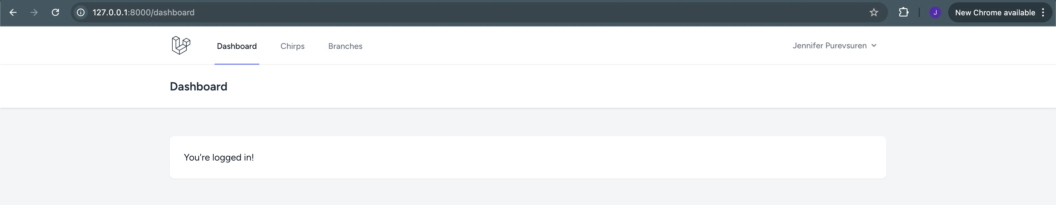 Laravel log in with Doltgres
