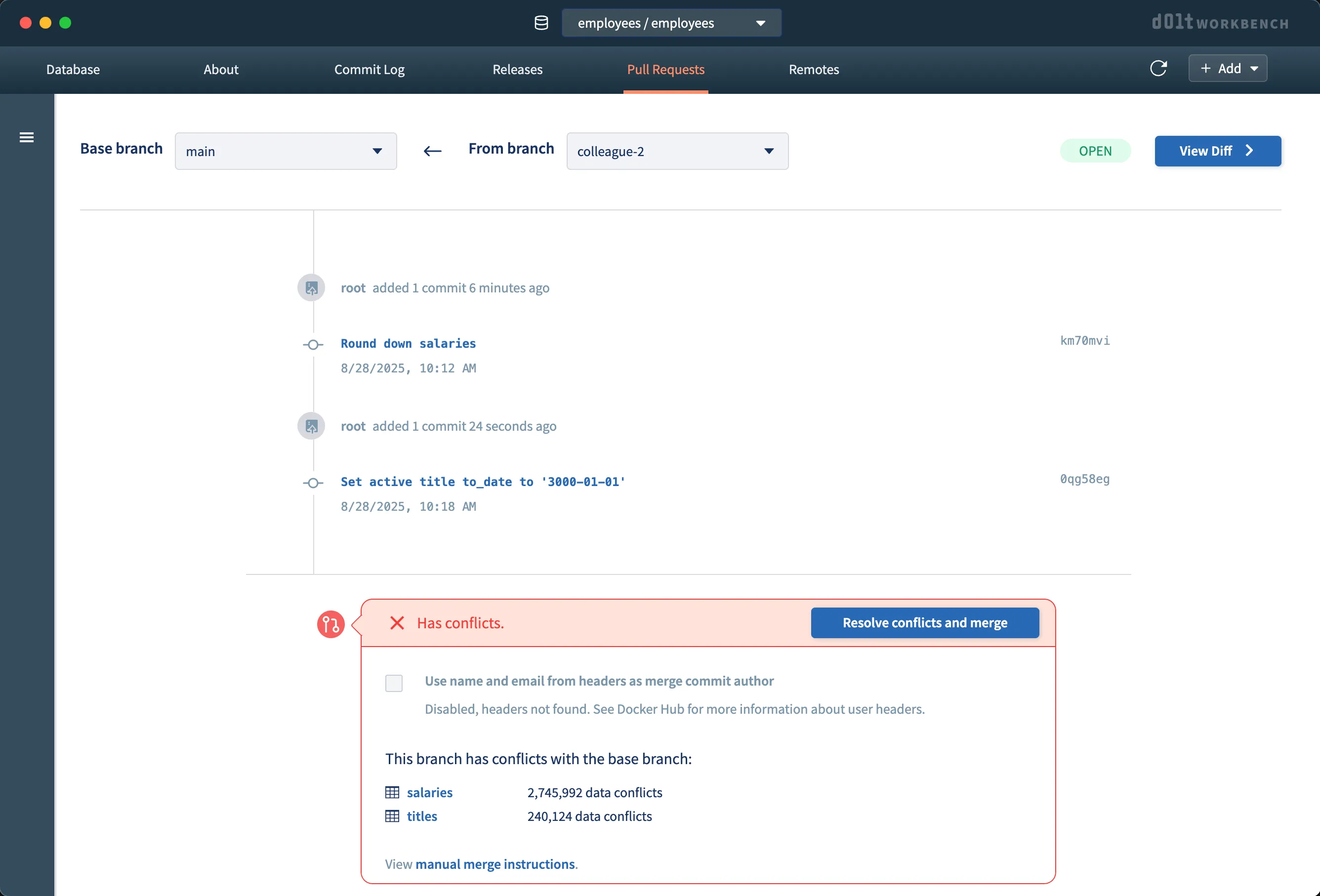 Colleague 2 pull request
