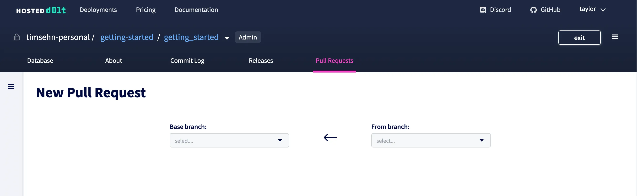 Workbench Create Pull Request
